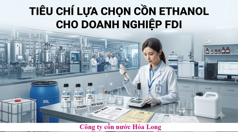 Cồn Ethanol Cho Doanh Nghiệp FDI – Giải Pháp Cung Ứng Nguyên Liệu Ổn Định